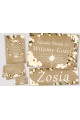 Personalized decorative communion set - Parchment orchard - obraz 1