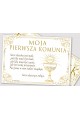Personalized communion poster with name - Royal Gold - obraz 2