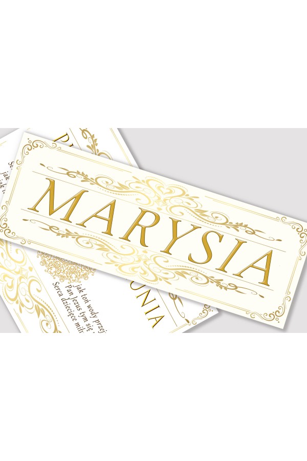 Personalized communion poster with name - Elegance - obraz 1