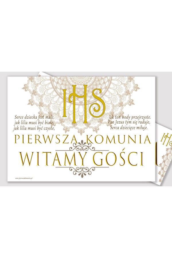 Personalized communion poster with name - Rosette - obraz 2