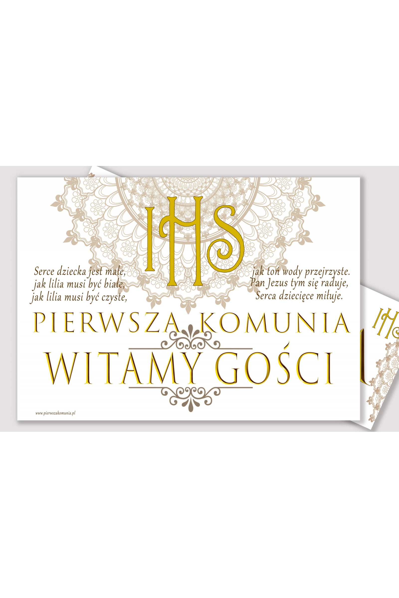 Personalized communion poster with name - Rosette - obraz 2
