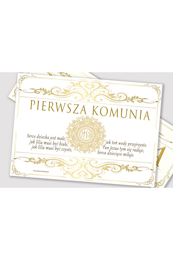 Personalized communion poster with name - Elegance - obraz 2