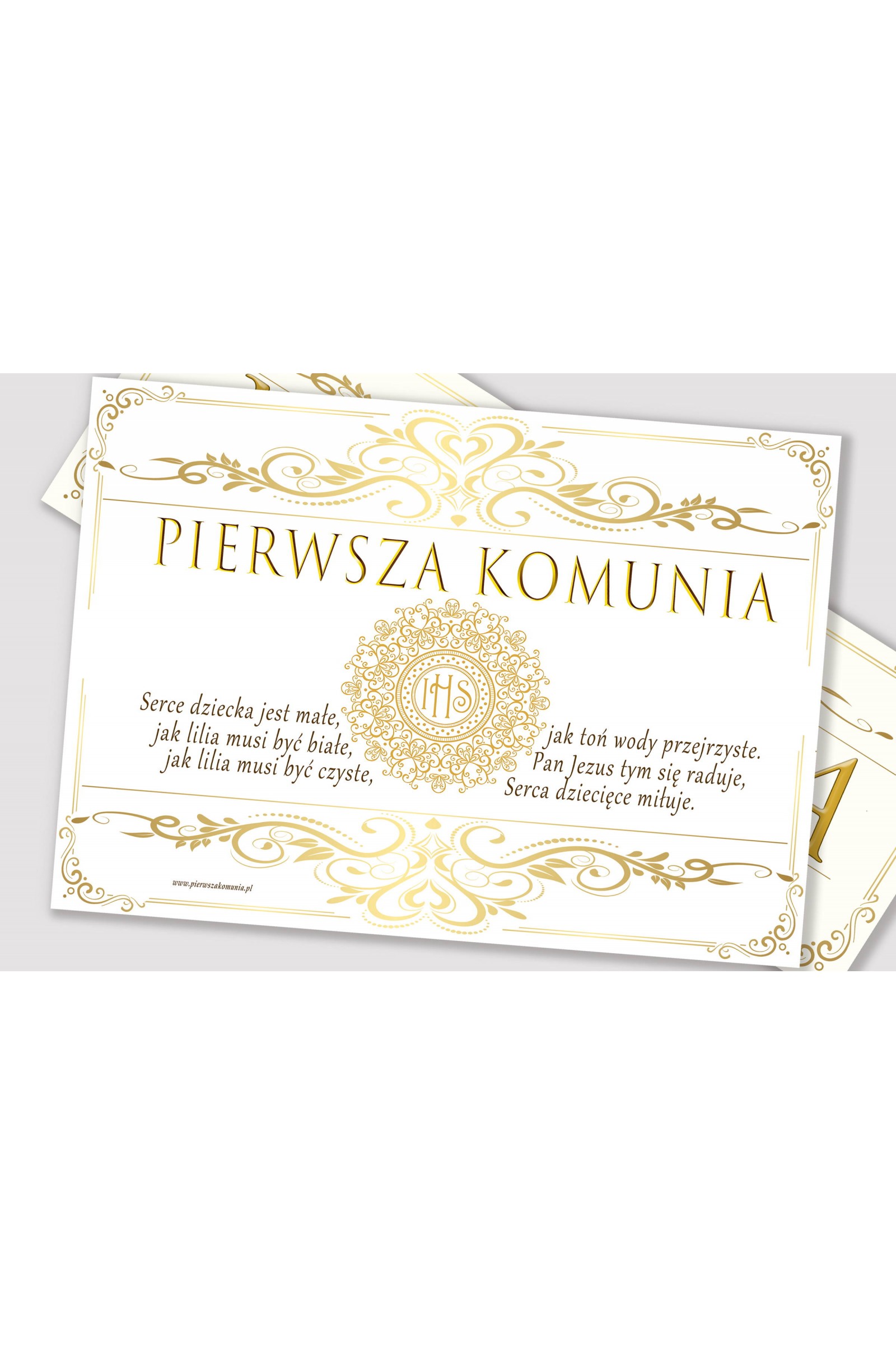 Personalized communion poster with name - Elegance - obraz 2