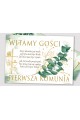 Personalized communion poster with name - White petal - obraz 2