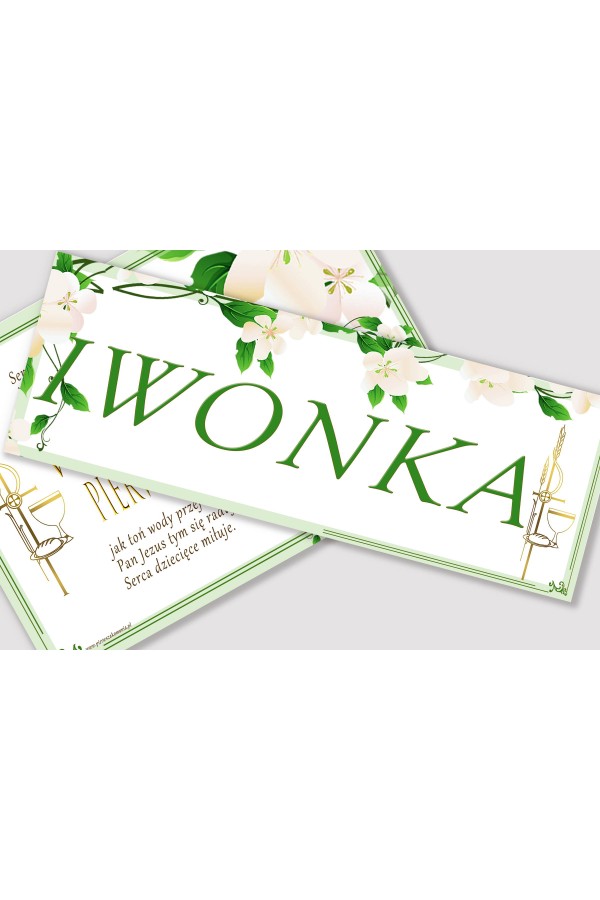 Personalized communion poster with name - Freshness of the morning Personalized communion poster with name - Freshness of the morning - obraz 1