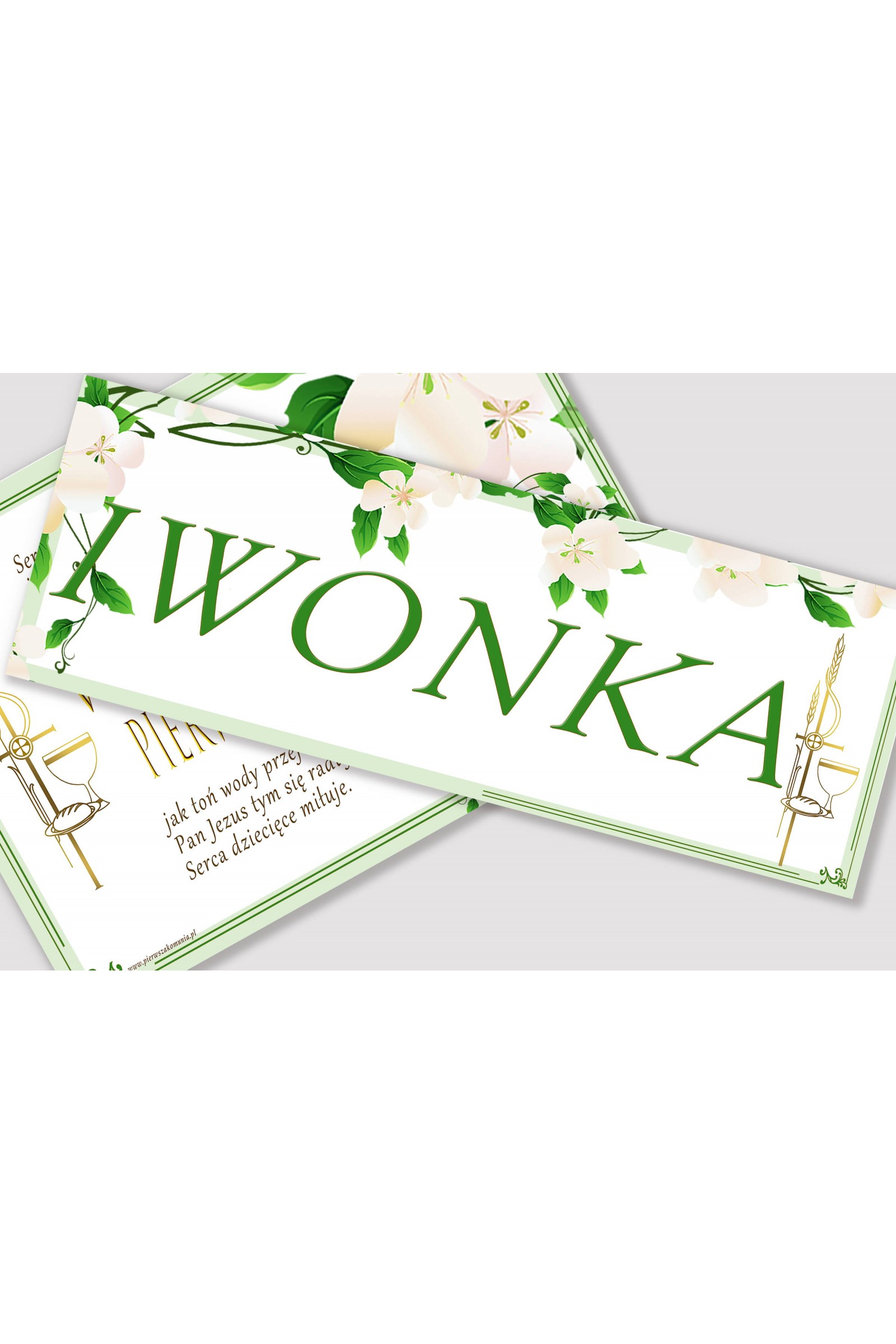 Personalized communion poster with name - Freshness of the morning Personalized communion poster with name - Freshness of the morning - obraz 1