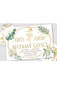 Personalized communion poster with name - Gold and twigs - obraz 2