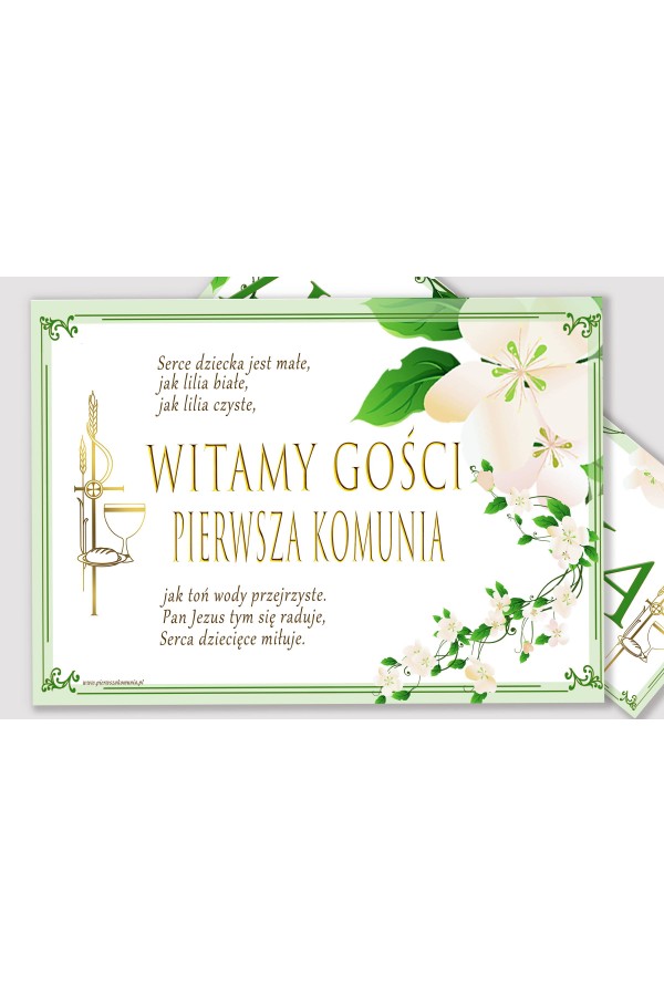 Personalized communion poster with name - Freshness of the morning Personalized communion poster with name - Freshness of the morning - obraz 2