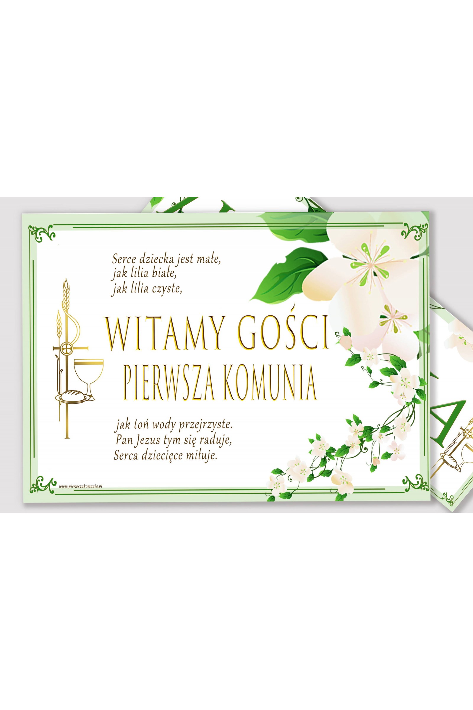 Personalized communion poster with name - Freshness of the morning Personalized communion poster with name - Freshness of the morning - obraz 2