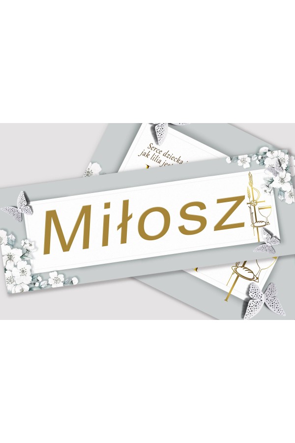 Personalized communion poster with name - Jasmine garden Personalized communion poster with name - Jasmine garden - obraz 1