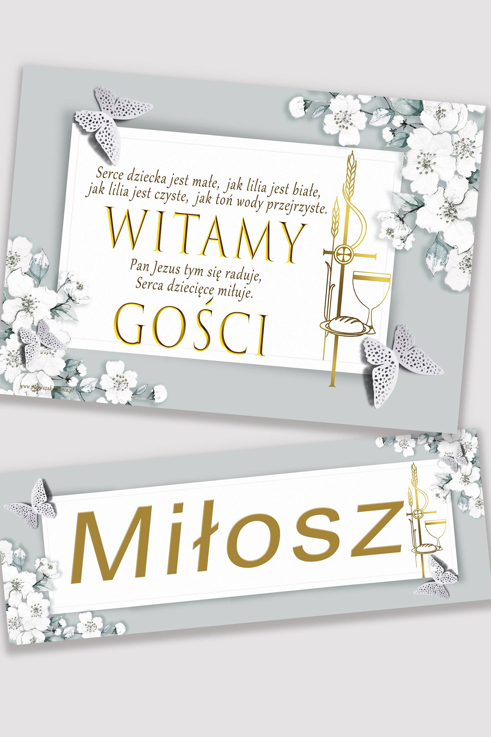 Personalized communion poster with name - Jasmine garden Personalized communion poster with name - Jasmine garden - obraz 0