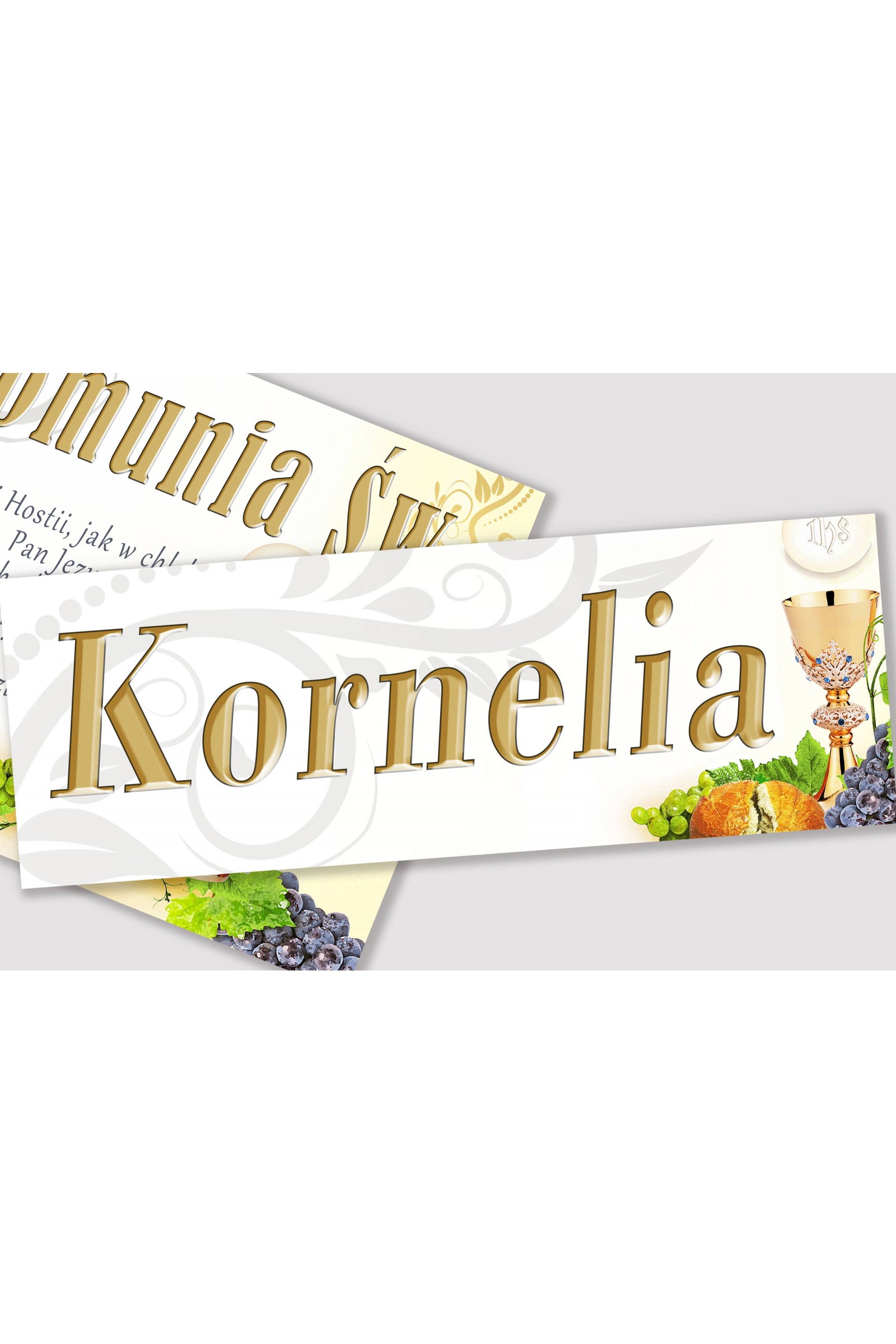 Personalized communion poster with name - Chalice Personalized communion poster with name - Chalice - obraz 1