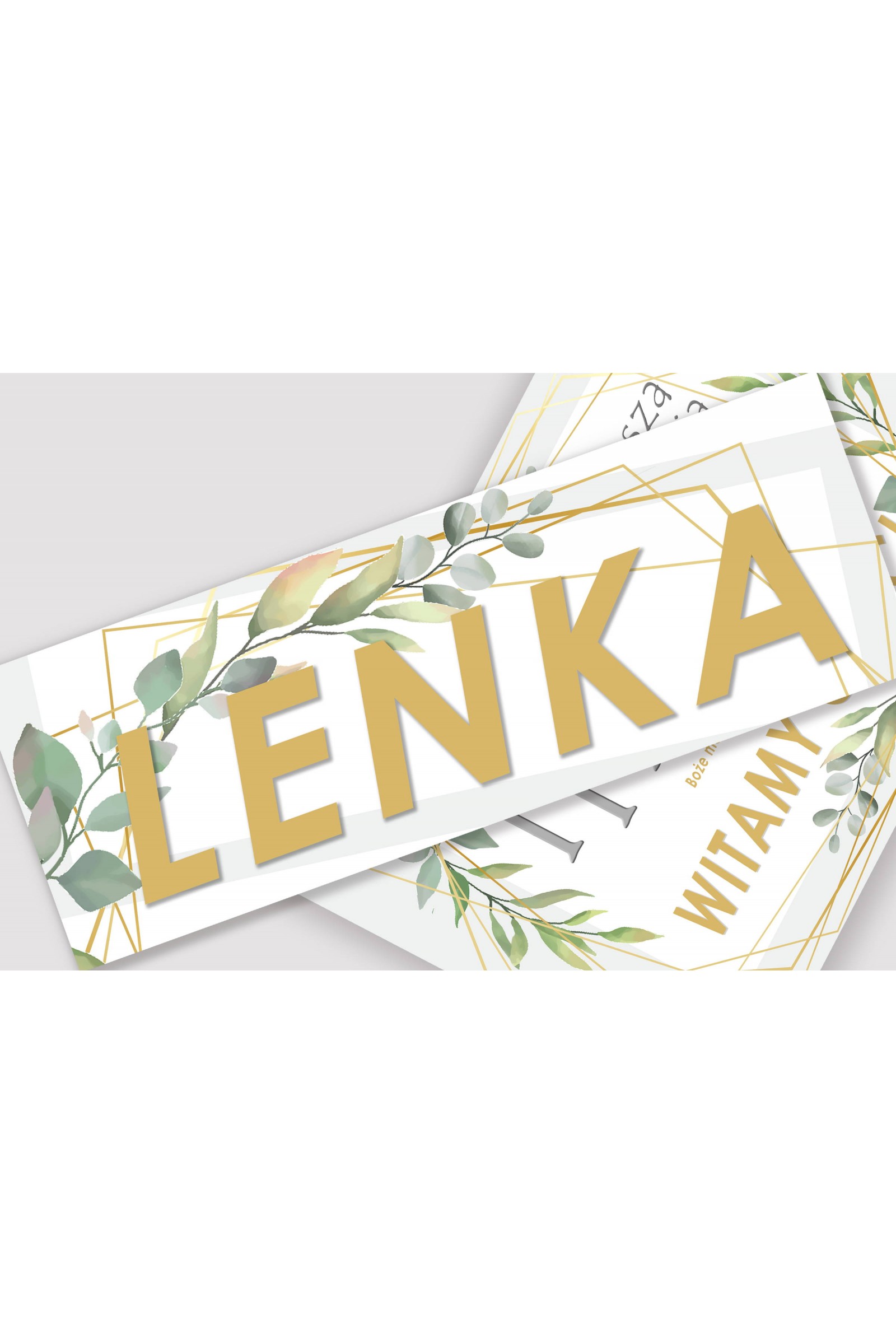 Personalized communion poster with name - Misty morning Personalized communion poster with name - Misty morning - obraz 1