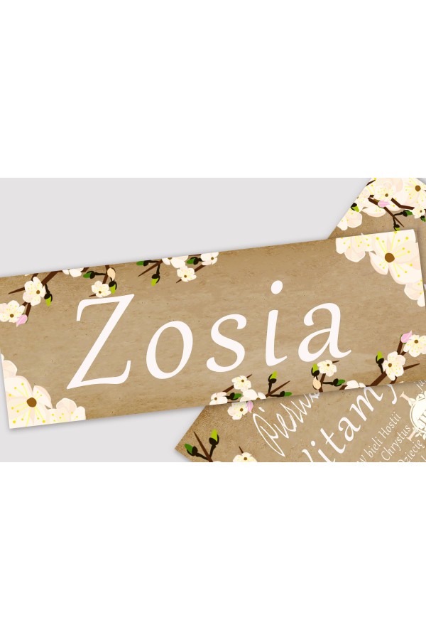 Personalized communion poster with name - Parchment orchard Personalized communion poster with name - Parchment orchard - obraz 1