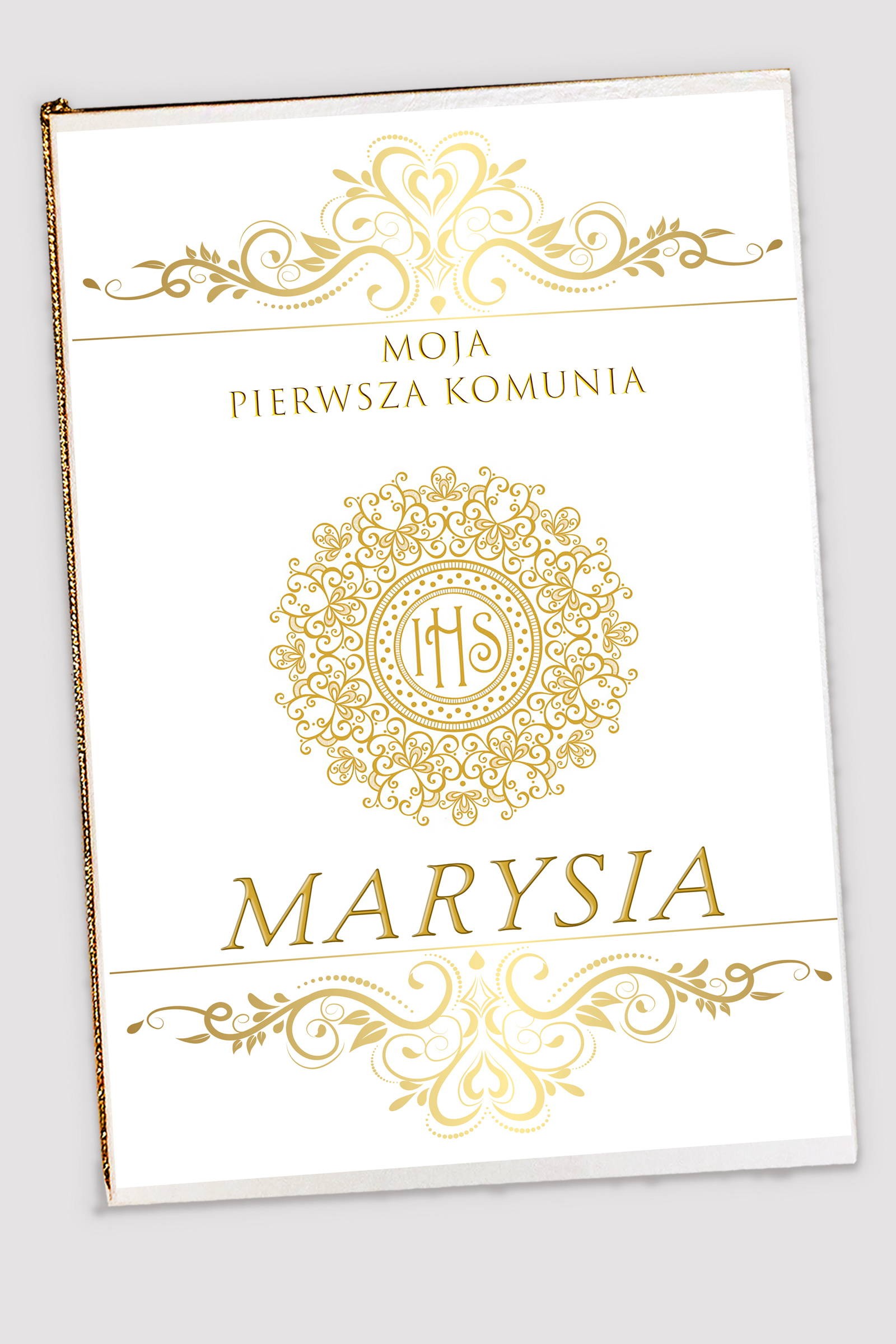 Personalized communion memorial book - Elegance - obraz 1