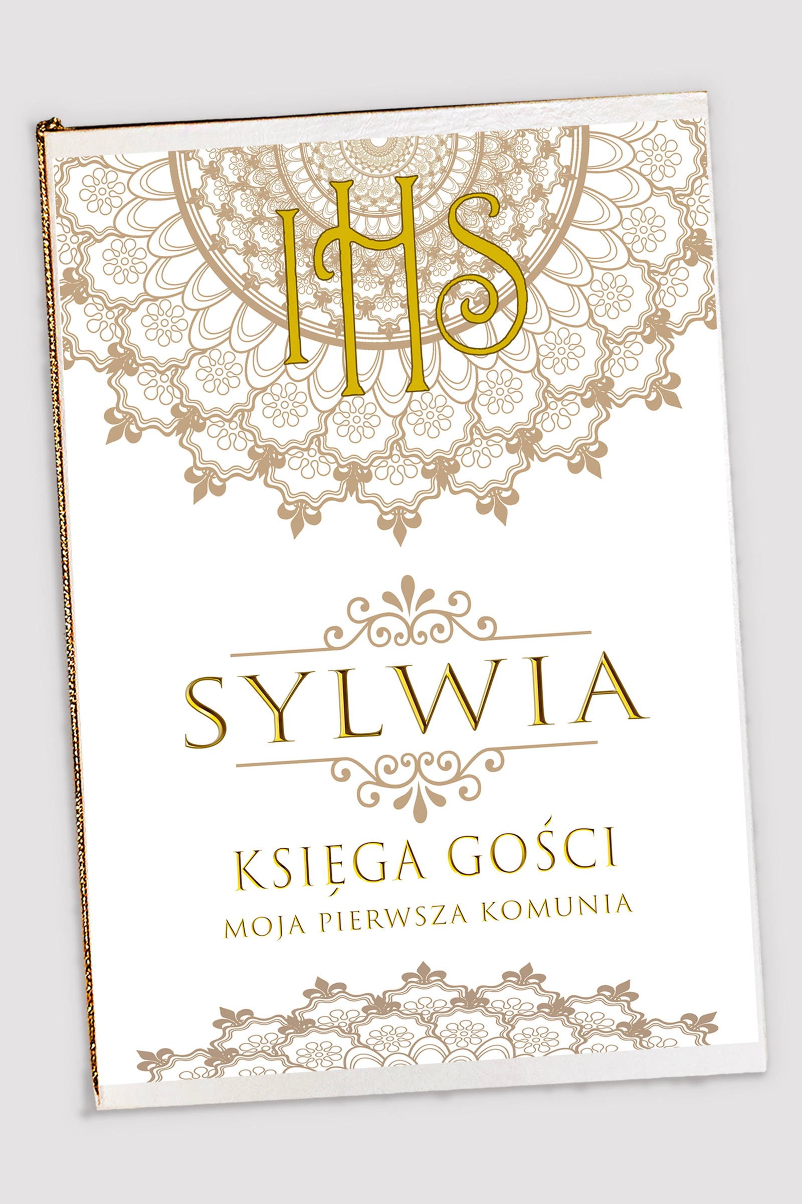 Personalized communion memorial book - Rosette - obraz 0