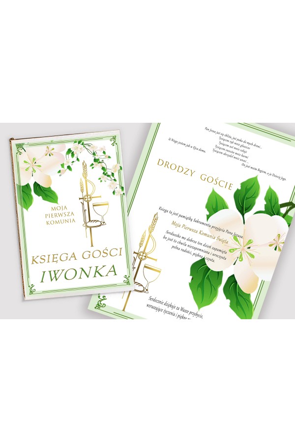 Personalized communion souvenir book - Freshness of the morning Personalized communion souvenir book - Freshness of the morning - obraz 1
