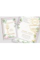 Personalized communion souvenir book - Watercolor Violets - obraz 1