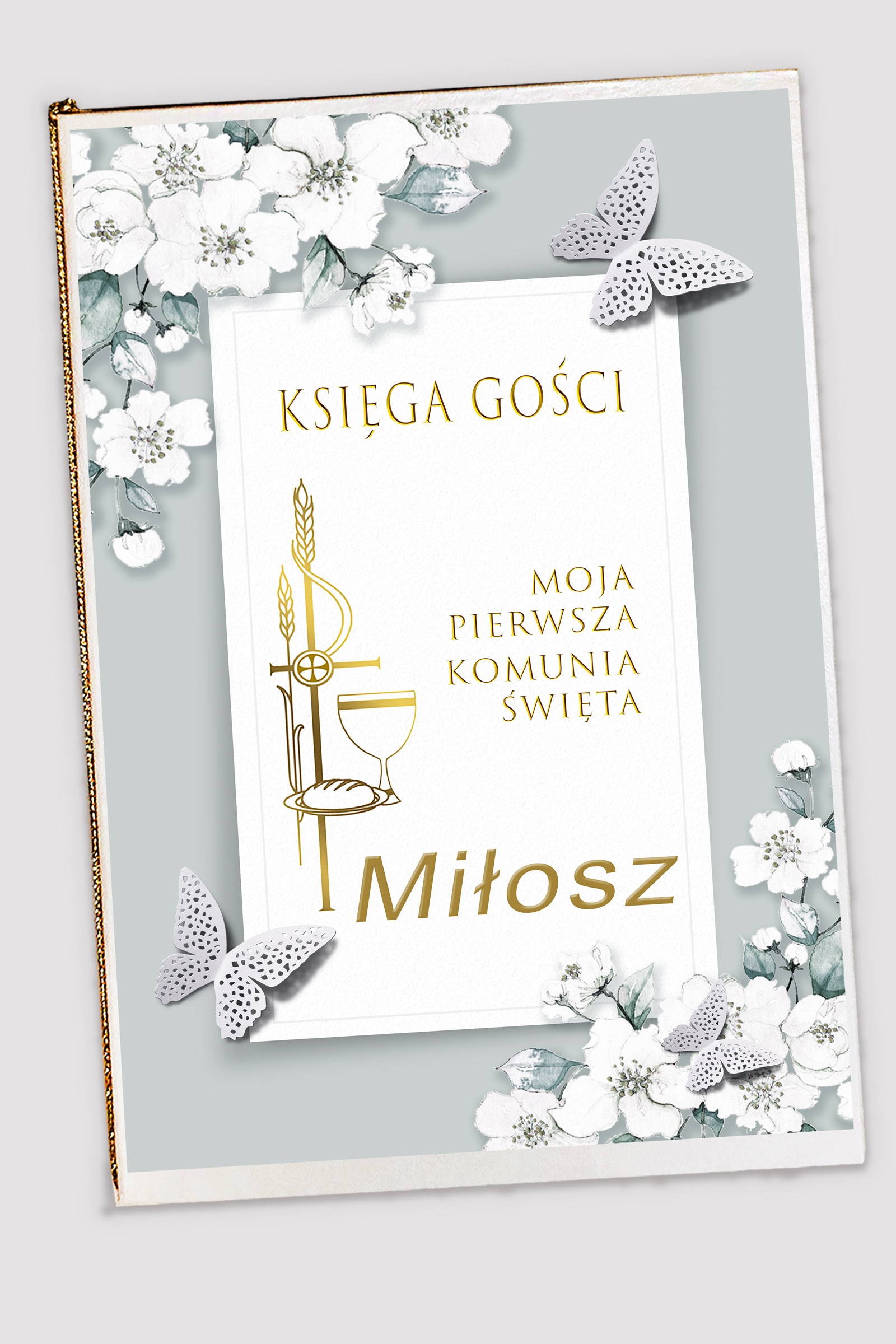 Personalized communion memorial book - Jasmine garden Personalized communion memorial book - Jasmine garden - obraz 0