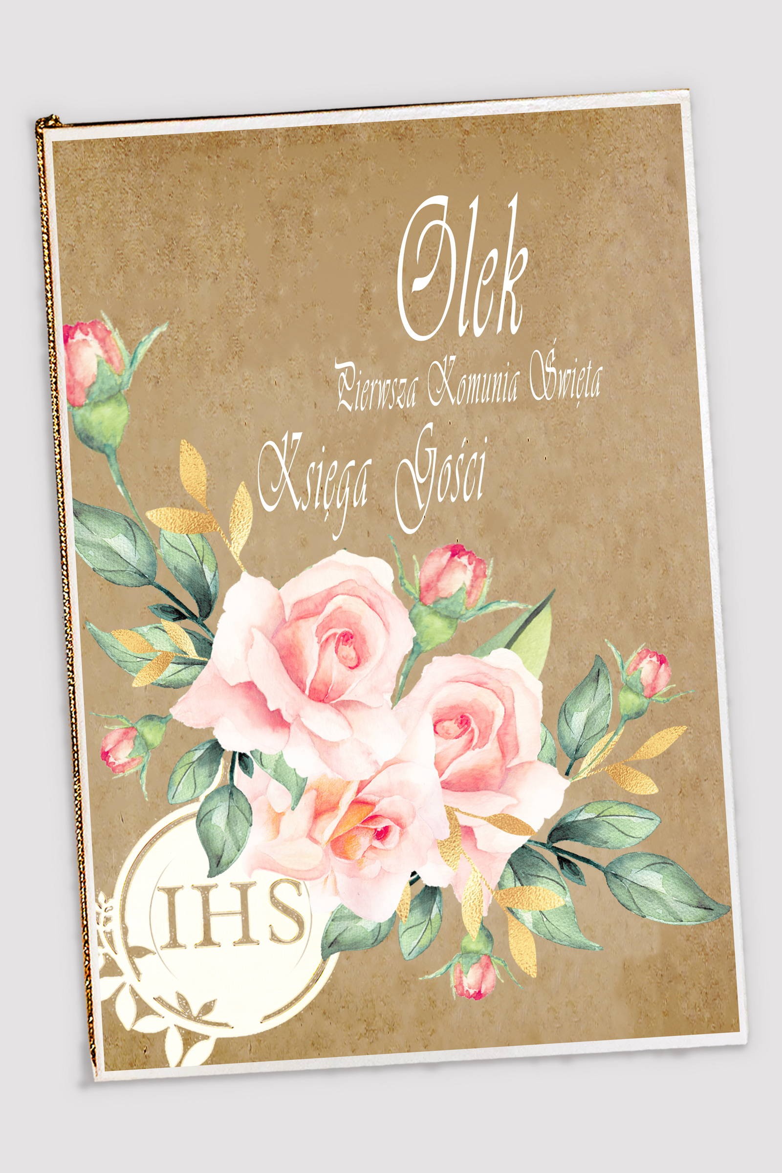 Personalized communion souvenir book - Parchment bouquet Personalized communion souvenir book - Parchment bouquet - obraz 0