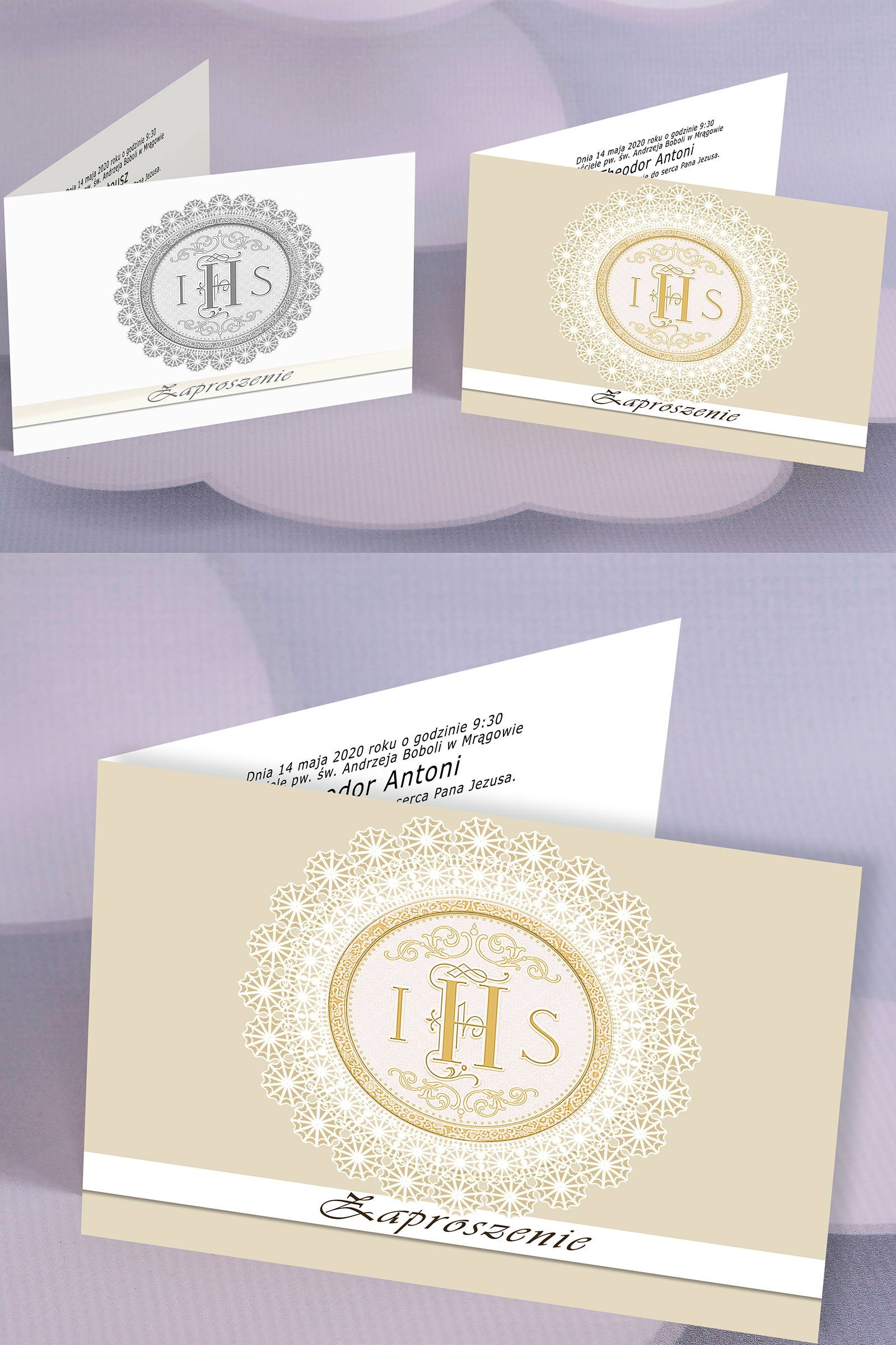 Personalized popular communion invitations - Host 2 (a,d) Personalized popular communion invitations - Host 2 (a,d) - obraz 0