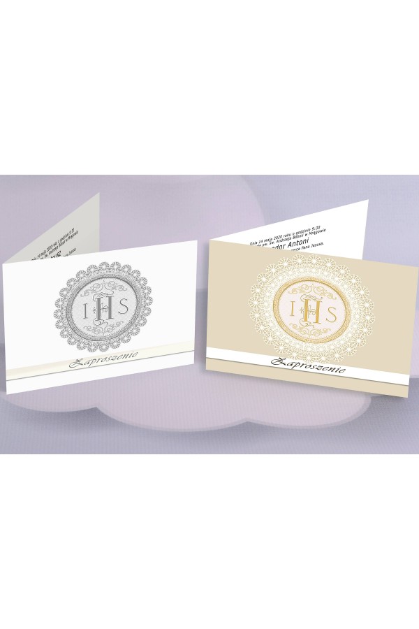 Personalized popular communion invitations - Host 2 (a,d) Personalized popular communion invitations - Host 2 (a,d) - obraz 1