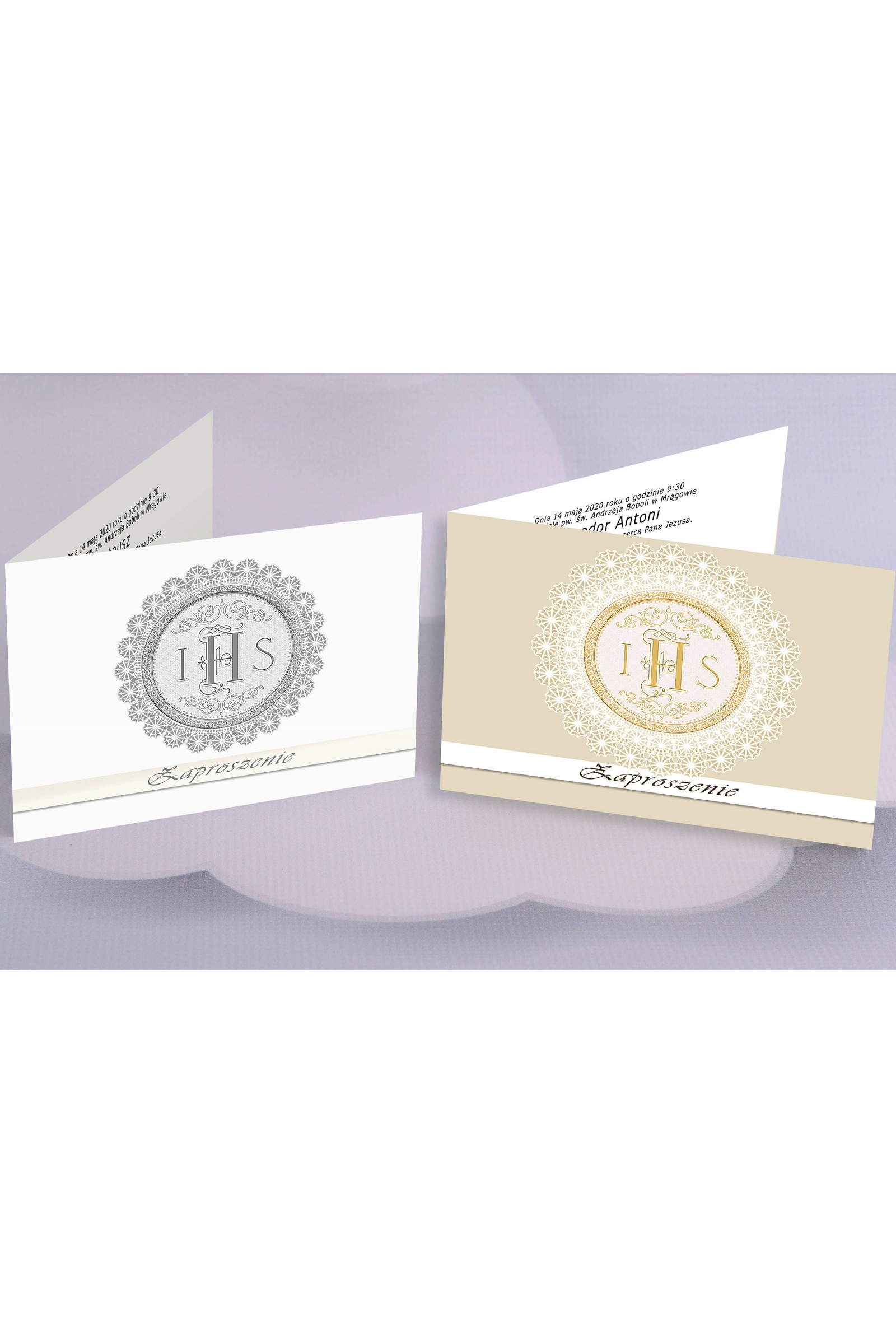 Personalized popular communion invitations - Host 2 (a,d) Personalized popular communion invitations - Host 2 (a,d) - obraz 1