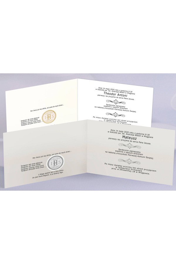 Personalized popular communion invitations - Host 2 (a,d) Personalized popular communion invitations - Host 2 (a,d) - obraz 2