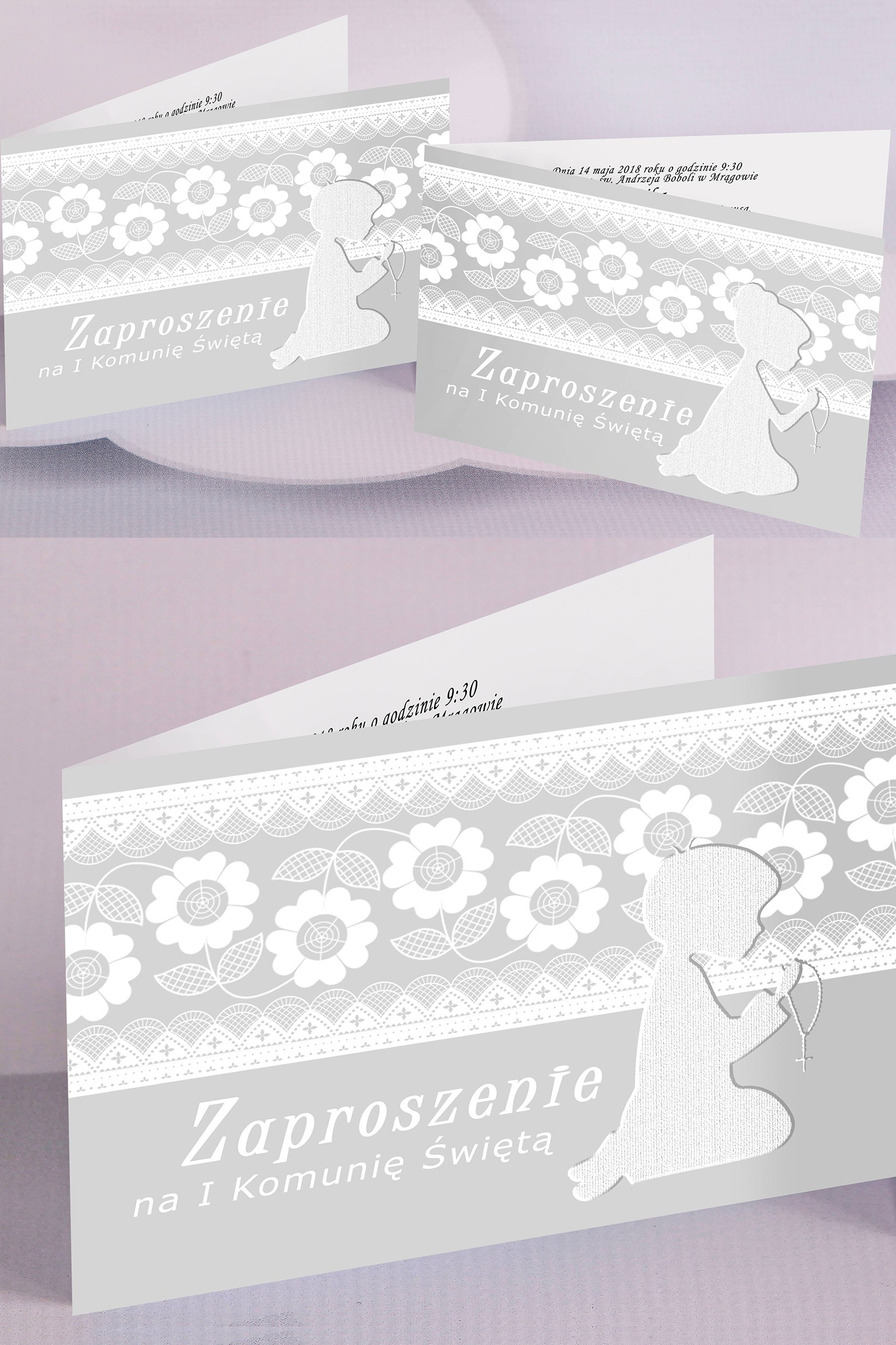 Personalized communion invitations popular - Children (1,2) Personalized communion invitations popular - Children (1,2) - obraz 0