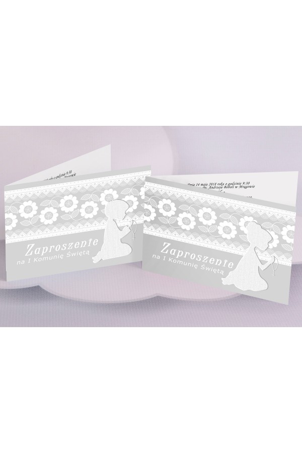 Personalized communion invitations popular - Children (1,2) Personalized communion invitations popular - Children (1,2) - obraz 1