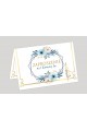 Personalized communion invitations from kits - Blue Watercolor - obraz 1