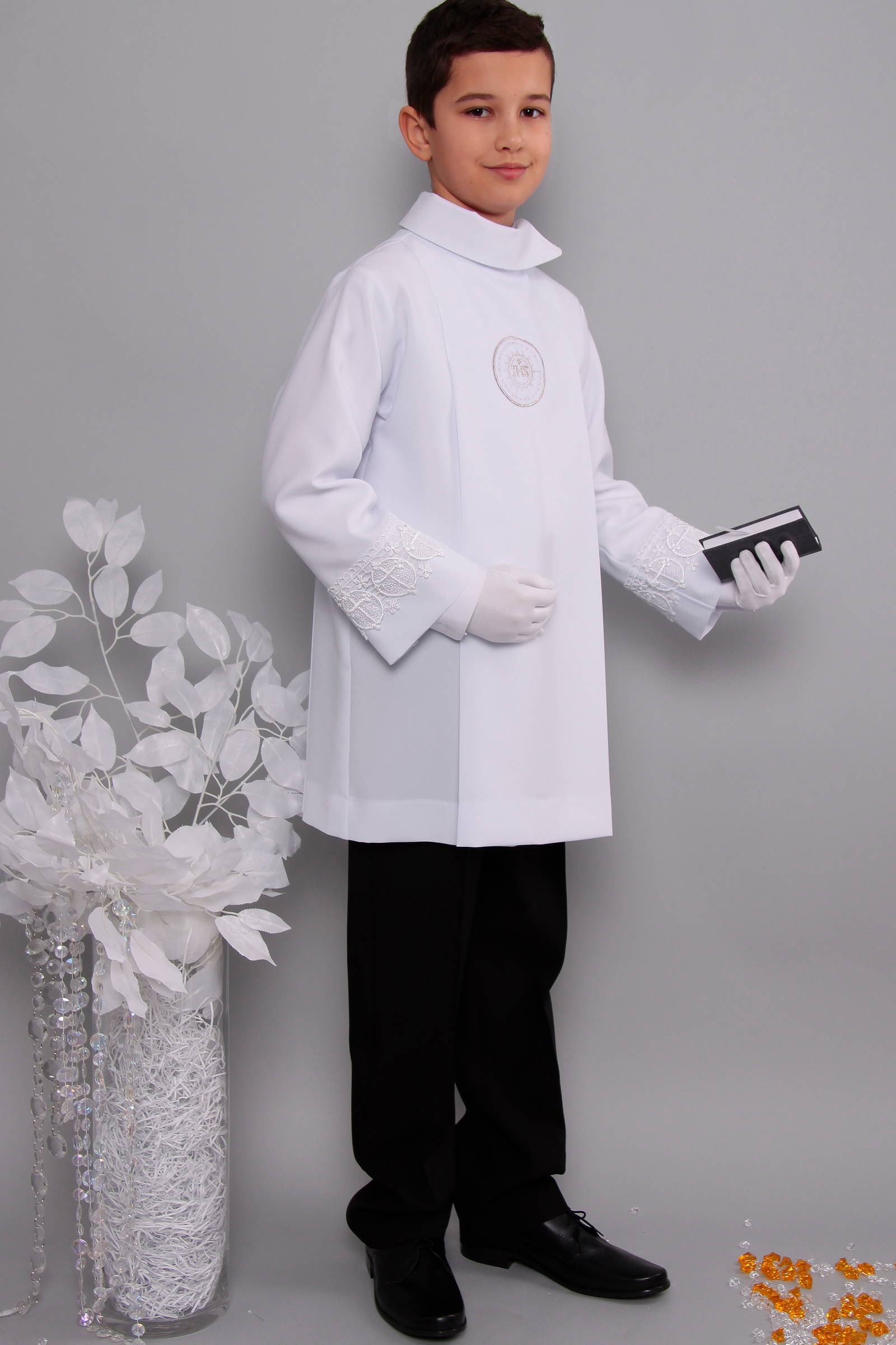 Communion dress with guipure 2wg/UK-AK2 - obraz 2