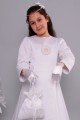 Satin communion dress 1/UK-ST - obraz 1