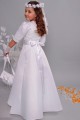 Satin communion dress 2/UK-ST - obraz 6