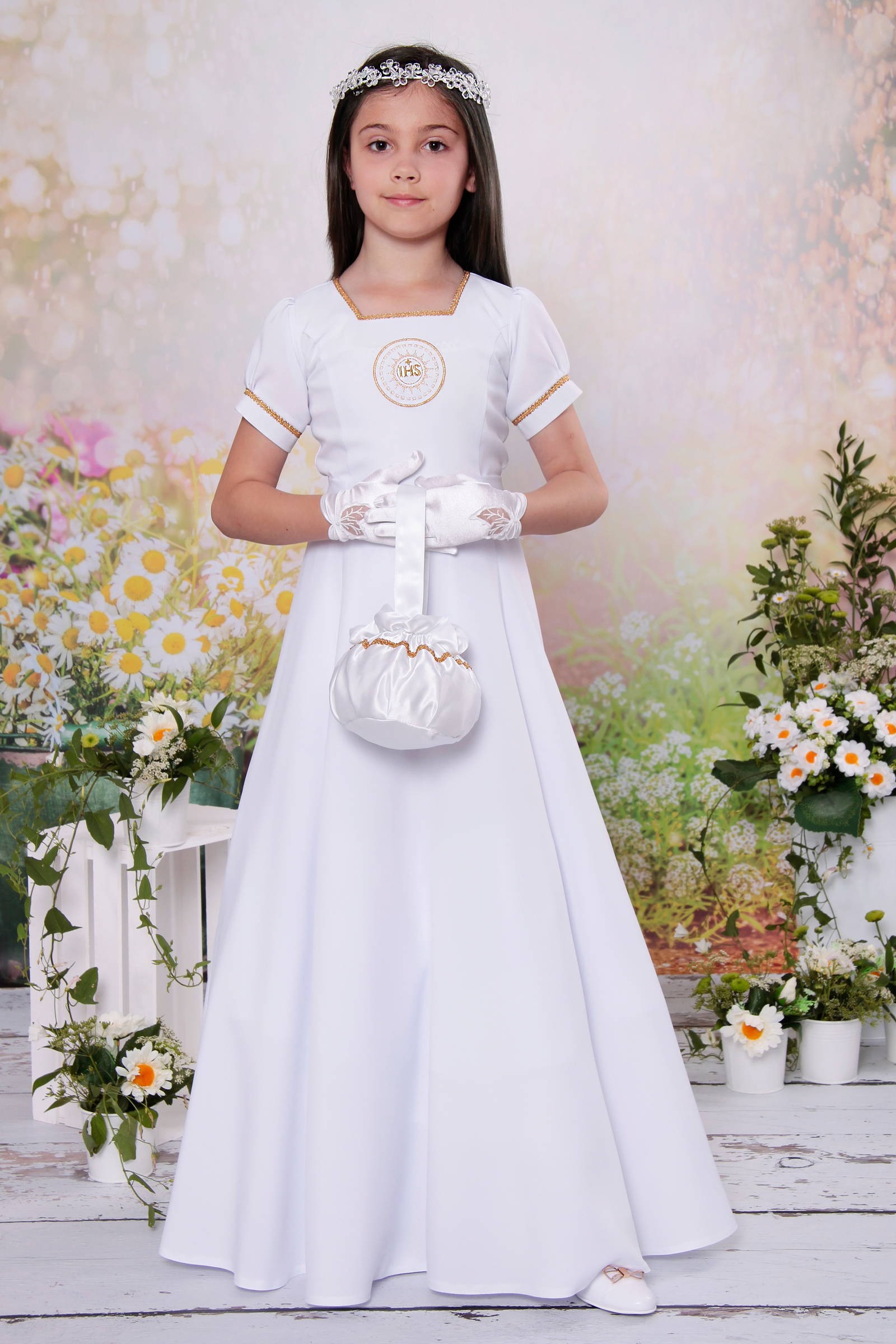 Communion waist dress 18/UK-ST - obraz 0