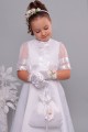 Satin communion dress 4/UK-ST - obraz 1