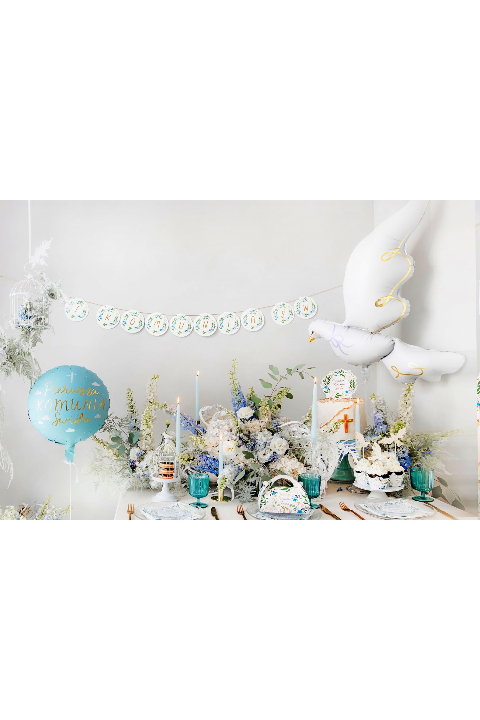 Communion balloon dove spring - obraz 2