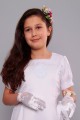 Satin communion dress 9/UK-ST - obraz 1