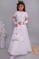 Satin communion dress 8a/UK-ST - obraz 2