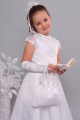 Satin communion dress 15/UK-ST - obraz 2