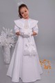 Satin communion dress 14/UK-ST - obraz 3