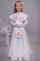 Satin communion dress 11/UK-ST - obraz 2