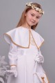 Satin communion dress 11/UK-ST - obraz 3