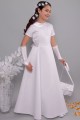 Satin communion dress 13/UK-ST - obraz 3