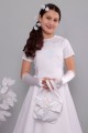 Satin communion dress 13/UK-ST - obraz 1