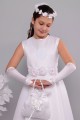 Satin communion dress 17/UK-ST - obraz 1