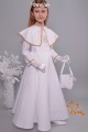 Satin communion dress 11/UK-ST - obraz 5