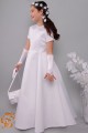 Satin communion dress 13/UK-ST - obraz 4