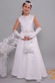 Satin communion dress 17/UK-ST - obraz 3