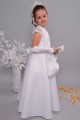 Satin communion dress 15/UK-ST - obraz 5